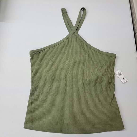 Old Navy Tops - Old Navy Asymmetrical Green Sleeveless Tank Top